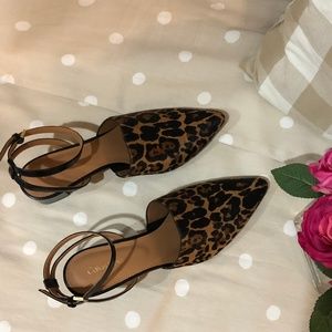 Calvin Klein Ginetta Leopard Ankle Strap 8.5